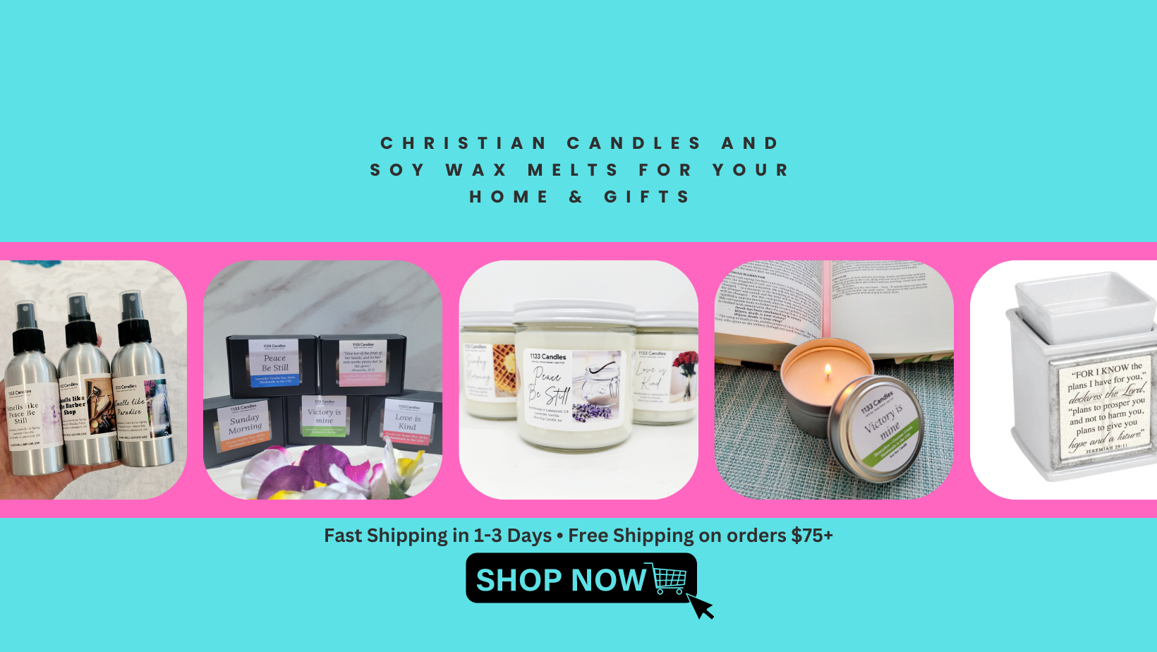 Christian Candles and Soy Wax Melts for Fragrance Sensitivity 1133